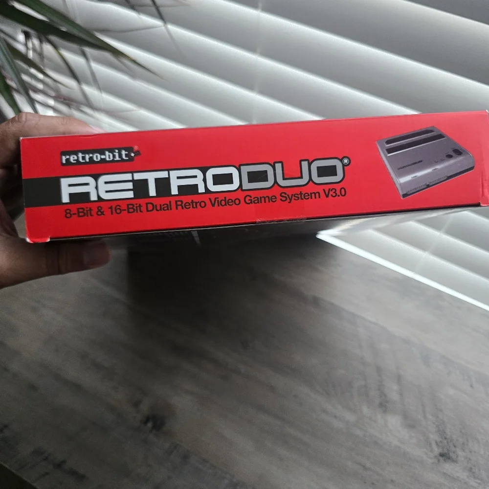 RetroDuo 8-Bit & 16-Bit Dual Retro Video Game System V3.0 - Silver